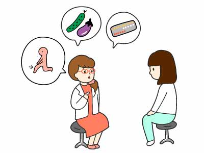 レバー経血を改善するために出来る3つの方法のイラスト