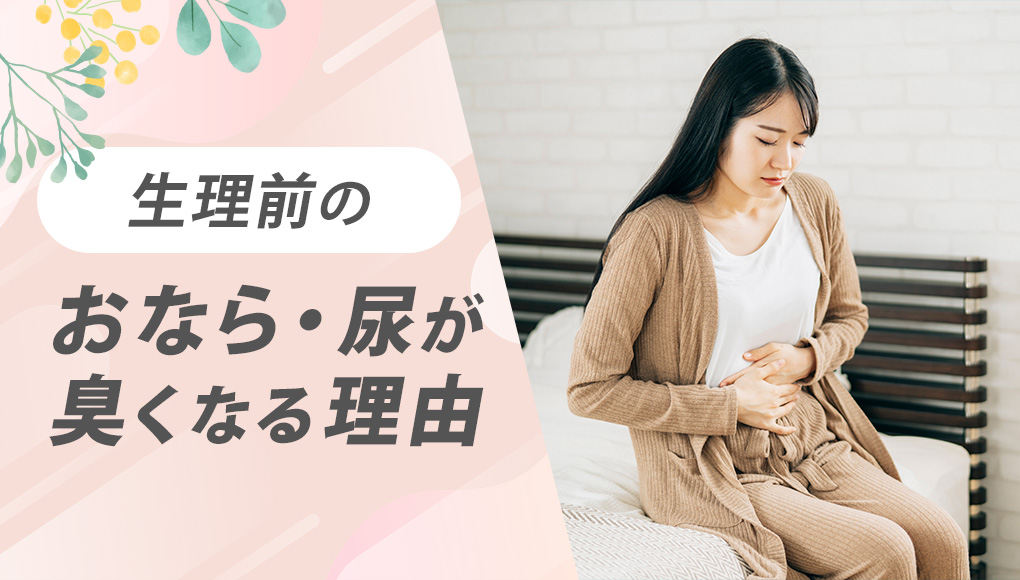 生理前のおならが臭いのは腸の動きが鈍るから。尿は濃縮されて臭いが濃くなる