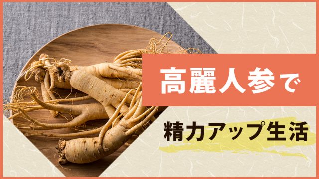 【精力】高麗人参でギンギン生活。男性のエンジン、もう一度始動。