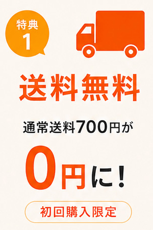 通常送料700円が0円に