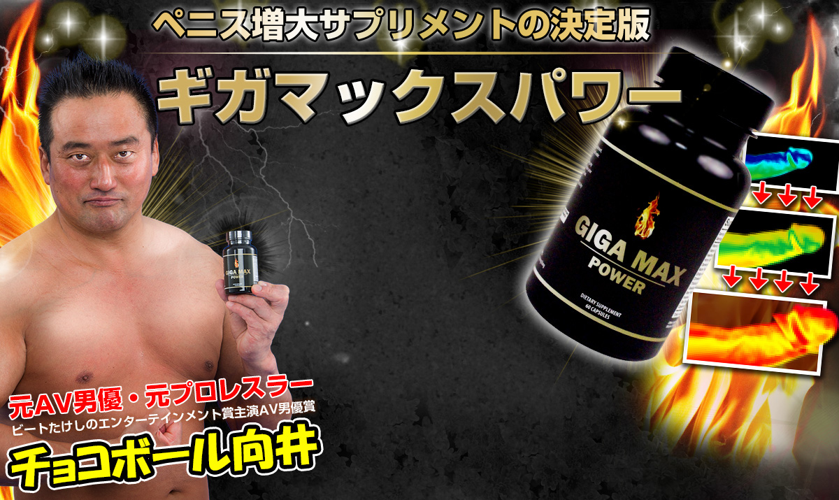 ペニス増大サプリメントの決定版　ギガマックスパワー