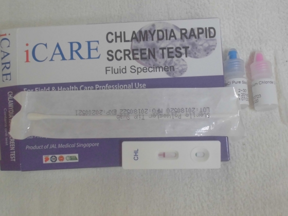 クラミジア検査キットと治療薬セットの口コミ画像